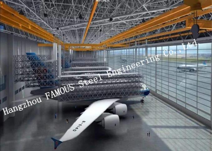 Flexible Design Prefabricated Steel Structure Aircraft Hangar Buildings Seismic Proof Construction 0