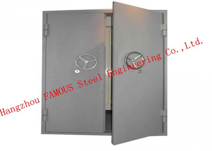 Explosion Proof Steel Framed Blast Door Industrial Garage Doors For Governments And Banks 0