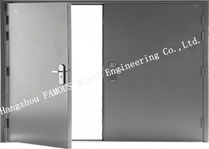 Customized Modern Industrial Steel Framed Sliding Blast Doors