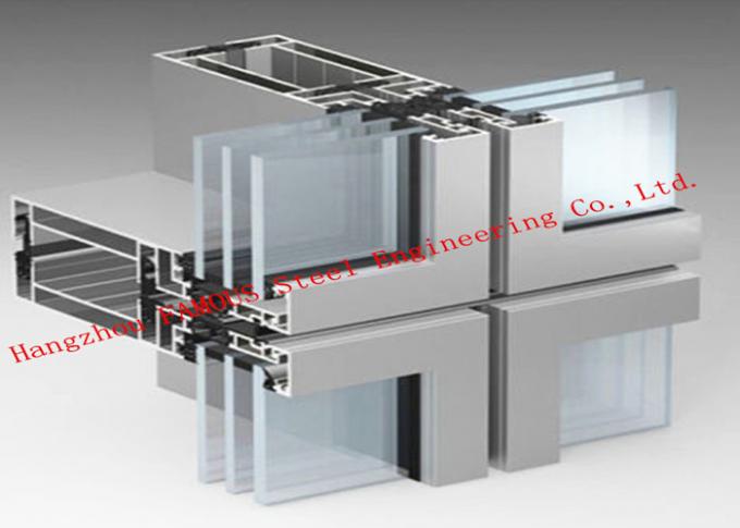 Double Skin Ventilated Glass Curtain Wall Facade For Shopping Mall 0