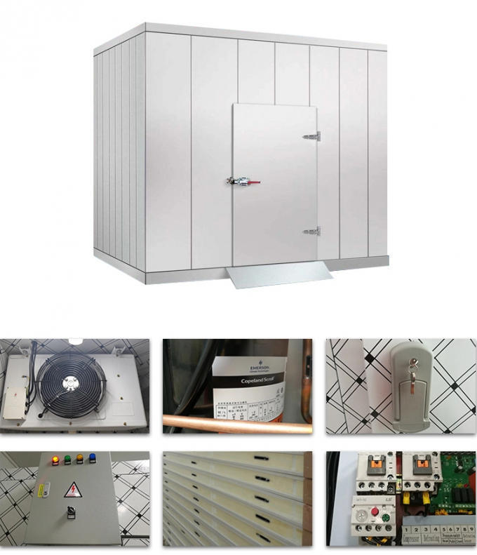 Commercial Walk In Freezer Refrigeration Polyurethane Panel Cold Storage Insulation 0