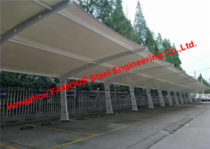Customized Light Weight Membrane Structural Car Parking Carport 0