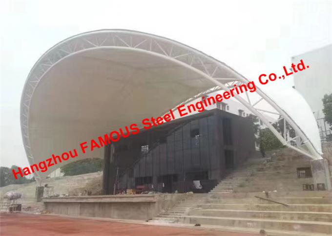 High Tensile Fabric PVDF Membrane Structural Sports Stadiums Construction 0
