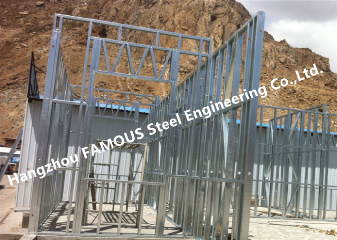 Prefabricated Galvanized Q345b Light Steel Structure House Construction Light Guage Galvanised Studs 0