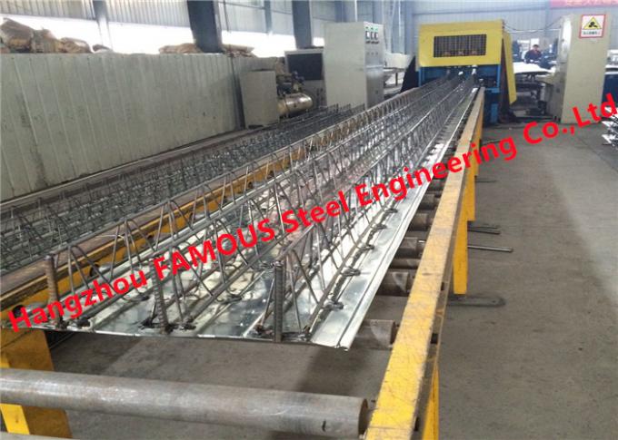 0.8 - 1.5mm Corrugated Metal Floor Deck Reinforced Steel Bar Truss Slab Fabrication 2