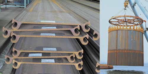 Straight Web Hot Rolled Sheet Piles Flat Web Sheet Piles For Cellular Cells 1