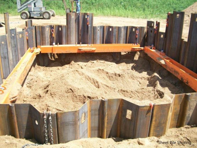 Z Shaped Piles Custom Dimensions Cold Rolled Steel Sheet Pile For Cofferdams 3