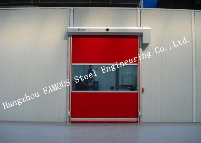Automatic High Speed Steel Roller Shutter Door PVC Surface For Logistics Center 0