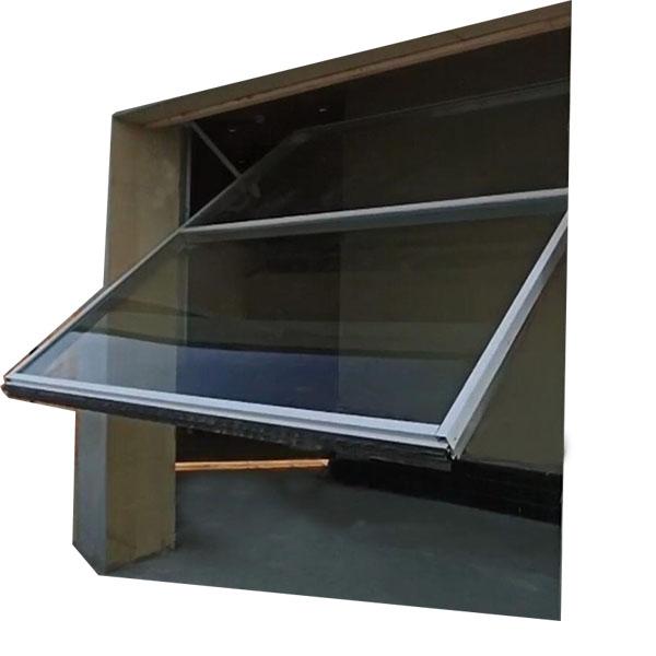 Canopy Tilt Up Garage Door Toughened Glass Panel Assembled Counterweight System 2