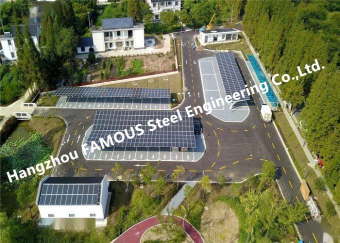 Customized Waterproof Photovoltaic Panel Aluminum Solar PV Carports Mounting System 0