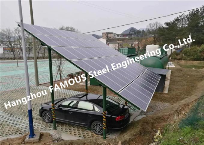 Energy Producing Structure Anodized Photovoltaic Panel Aluminum Solar PV Carports 0