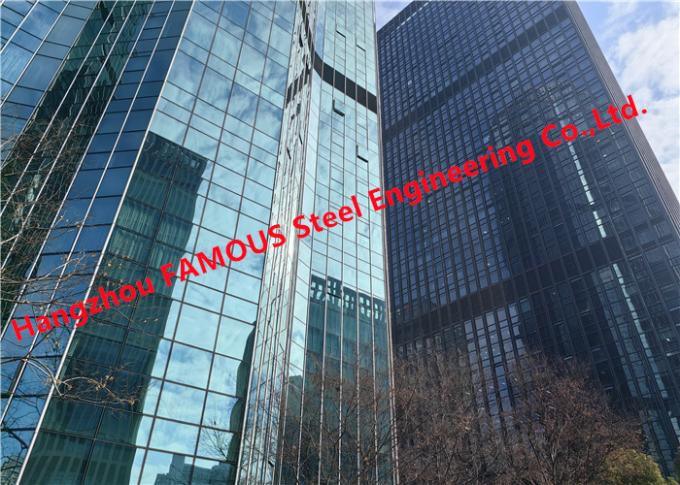 Laminated Insulation Glass Facade Curtain Wall High Rise Commercial Building 0