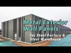 ASTM Material Insulated Structural Steel Fabrications Frame Workshop With Full Roof / Wall Panels