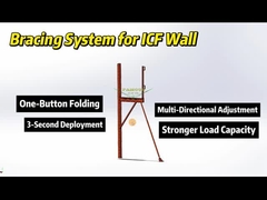 Insulated Concrete Forms EPS BuildBlocks ICF Wall Construction Steel Bracing for sale