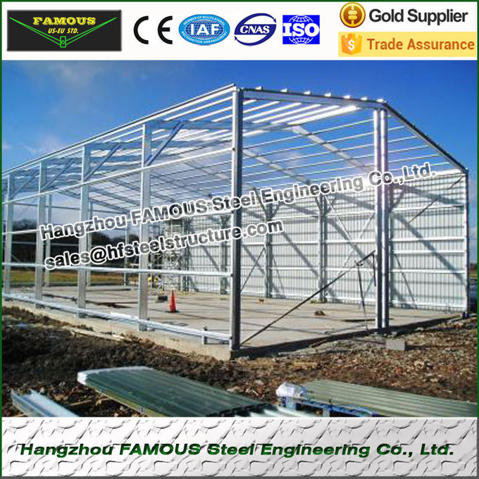 EPS Sandwich Panel Covered Prefabricated Steel Buildings Workshop And Shed 0