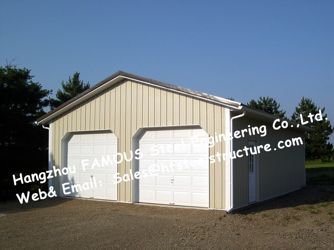 Bespoke Pre Engineered Steel Buildings Customized Size For Car Garage