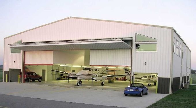 Customized Prefabricated Steel Aircraft Hangars With Labour Saving 0